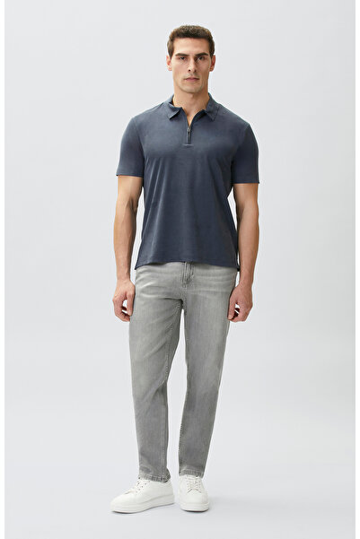 Network Slim Fit Açık Gri 5 Cepli Denim Pantolon