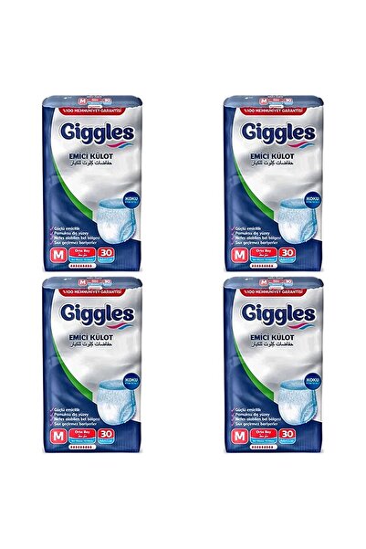 Giggles Emici Külot Yetişkin Hasta Bezi Medium 120 Adet 4x30 Paket M
