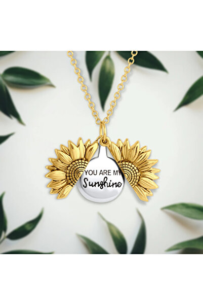 unbranded Colier You Are My Sunshine, bijuterie cu mesaj de dragoste, cadou p...
