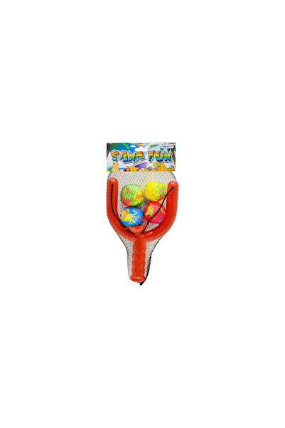 Unika Set prastie copii cu mingi soft 4 piese Unikatoy 25652, rosu