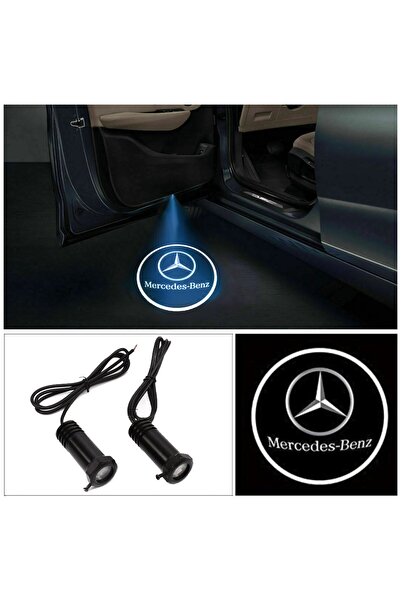 BoostZone Mercedes Uyumlu Yedek Parça Kapı Altı Delmeli Logo