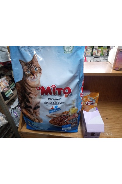 Mito LaMito Mix Adult Cat Tavuklu ve Balıklı Renkli Taneli Yetişkin Kedi Mama...