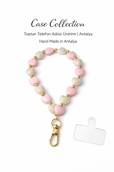 Case collection Telefon Askısı Telefon İpi Boncuklu Charm İncili Bileklik Apa...