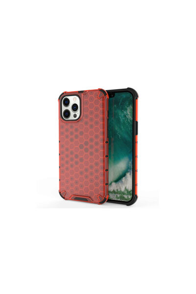 lemontti iPhone 12 Pro Max Honeycomb Red case