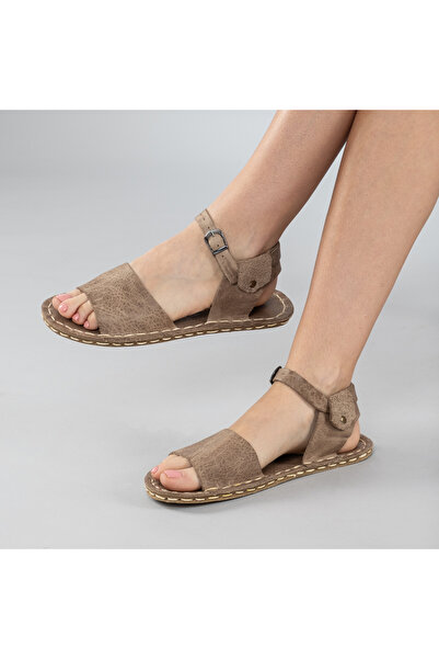 atlantishandmade Kadın Deri Barefoot Sandalet