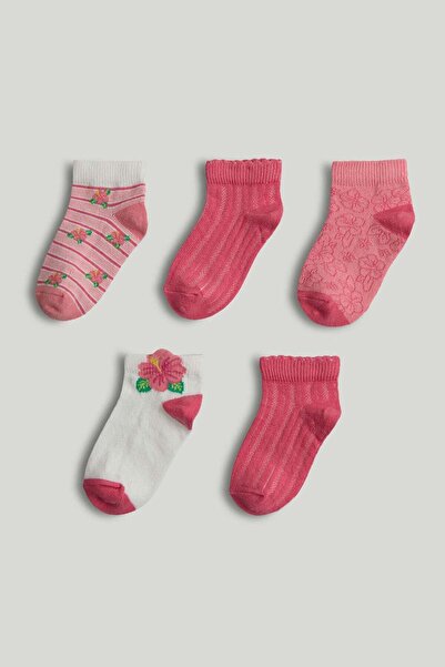 MOTHERCARE 5 Pack Pink Trainer Socks