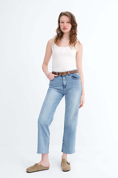 Addax Belted Jean Trousers Pn254