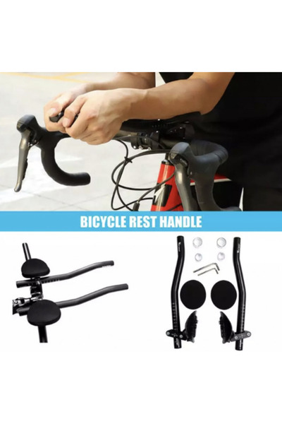 bikerace مسند ذراع خفيف الوزن للدراجات مصنوع من الألومنيوم