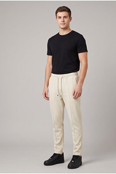 just wear zt Premium Unisex Yan Cepli, Önü Çımalı, Paça Düz Modern Jogger Pan...