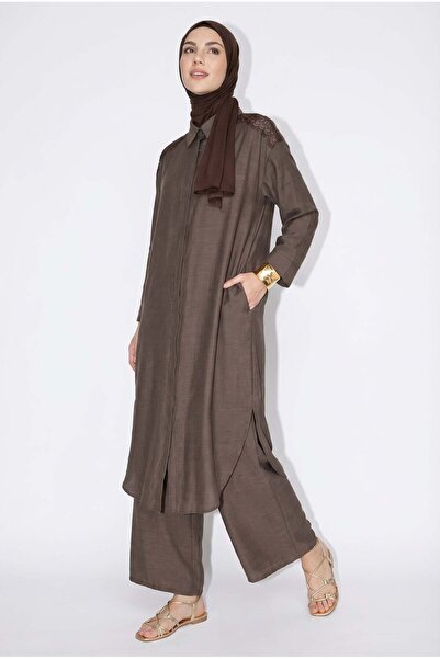 Armine TREND Double Suit with Guipure Detail on the Shoulders and Back, with ...