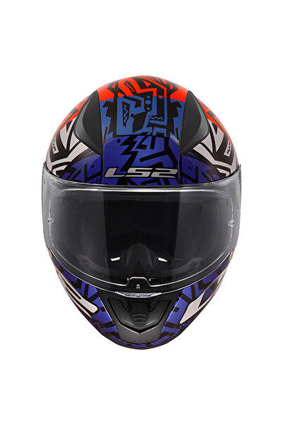 LS2 RAPID 2 MEMPHIS KIRMIZI-MAVİ KASK