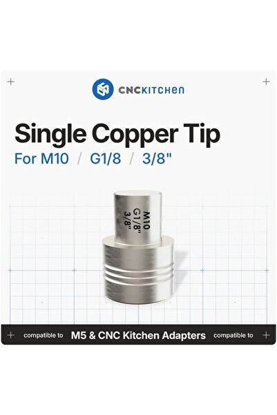 CNC Kitchen Soldering tips pentru G1/8 , 3/8", M10