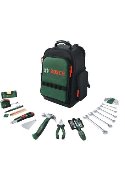 Bosch 60 Parça Sırt Çantalı El Aletleri Takım Çanta Seti (1600A02ZA1)