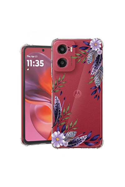 bestcase Husă Antișoc pentru Motorola Moto G05 / E15, Floral - Levander, 1926...