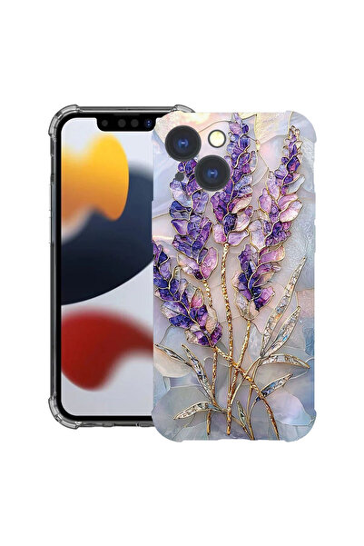bestcase Husă Antișoc pentru Apple iPhone 13, Florală - Hortensie Aurie, 1118...