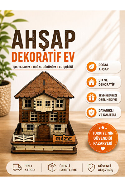 EL YAPIMI AHŞAP EV DEKORASYONU