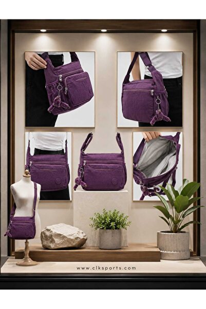 571 Collections Çanta Multi-Pocket Shoulder Bag, Ultra Light, Crossbody Strap