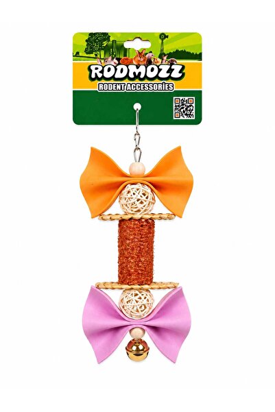 RodMozz Premium Mısır Koçanlı Fiyonklu Kemirgen Oyuncağı