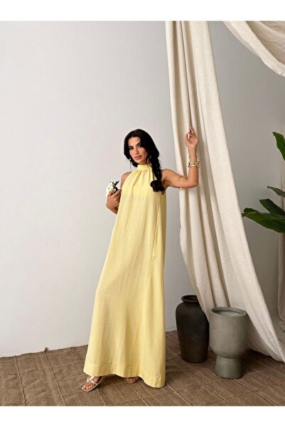 Niceboutique Boyundan Bağlamalı Salaş Maxi Elbise