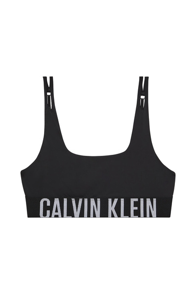 Calvin Klein Women's Brand Logo Elastic Band Black Bra Suitable for Daily Use