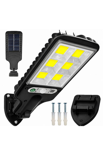 OEM Lampa solara stradala, panou LED cu 120 de diode COB pentru suprafete de ...