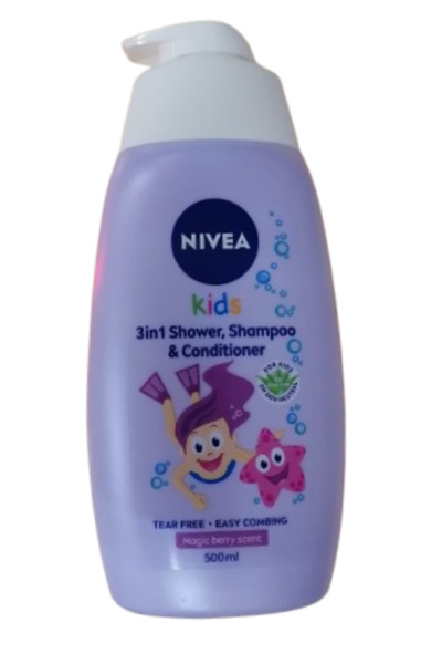 NIVEA Gel de duș și șampon 2-în-1 pentru bebeluși, parfum de fructe de pădure...