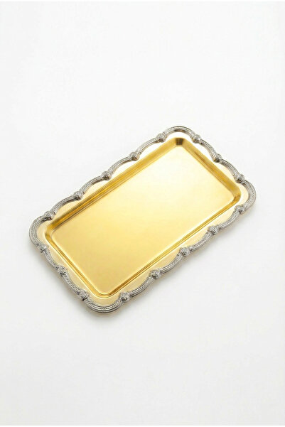 AKSESUAR EVRENİ Rumlov Gold Single Stainless Steel Silver Frame Coffee Presen...