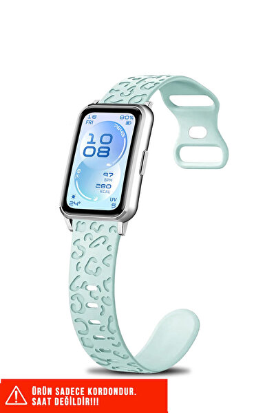 Nezih Case Huawei Band 11 / 11 Pro Uyumlu A+ Kalite Leopar Desenli Silikon Ko...