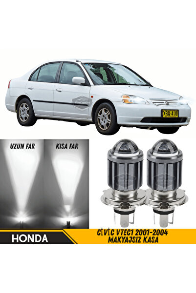 ŞüsCarOto Aksesuar Honda Civic Vtec1 2001-2004 Makyajsız Mercekli Far Ampulü ...