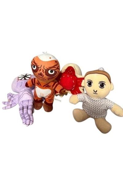 OEM Stranger Things Set de 4 figurine de pluș, 28 cm, multicolor, două modele