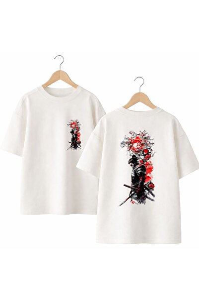 playwear Warrior Ivy Flower Printed Back and Front Chest 100% Cotton Oversize...