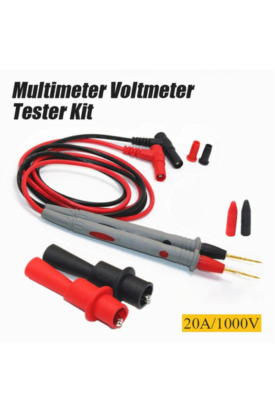Choice3 Silicone with clip 20A Multimeter Test Leads Extra Sharp Steel Needle...