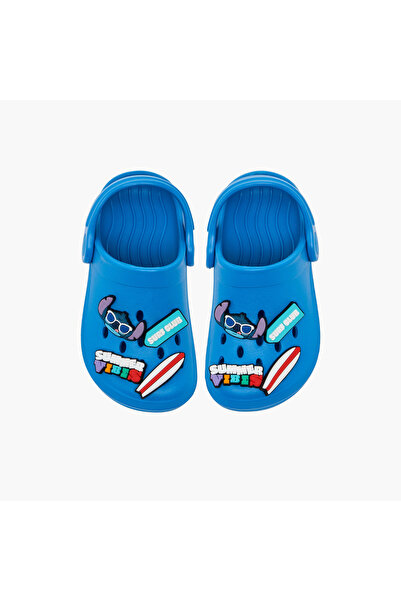 Disney Boys Backstrap Stitch Accent Clogs