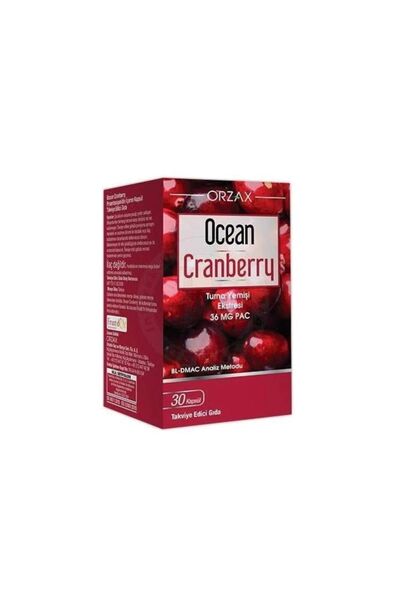 Orzax Ocean Cranberry Cranberry Extract 36 Mg Pac 30 Capsules Food Supplement...