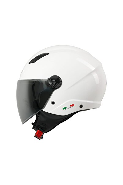 Sway 765 Gloss White Güneş Vizörlü Kask