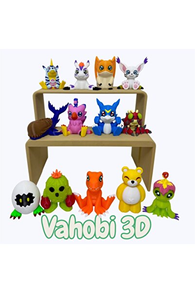 vahobi3d 13'lü Digimon Figürler Seti