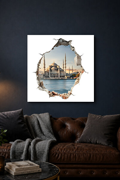 Lucena Pictură murală decorativă 3D cu tematică Istanbul, Moscheea Sultanahme...