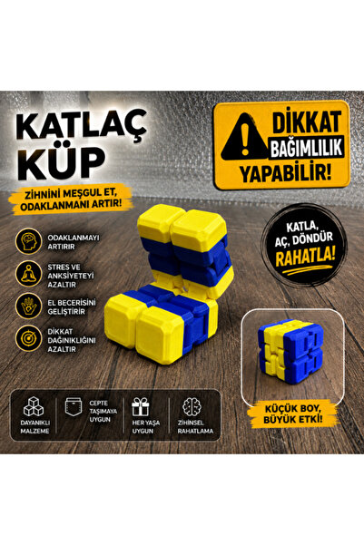 umtglobal TARAFTAR SARI LACİVERT , infinity cube - sonsuz küp - stres küpü - ...