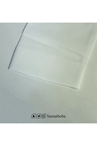 samathobe ثوب رجالي جاهز قماش سميرا ميس مقلم سكري طول 58