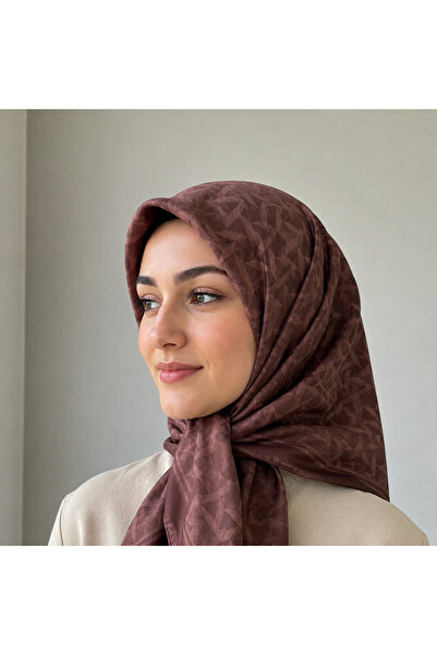 Êtoile Madame Polo Kahverengi Renk Lara Kazayağı Desenli Pamuklu Soft Jakar E...