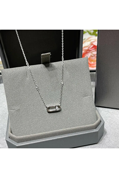 Asteria Jewelry قلادة مينيمال مزينة بحجر متحرك