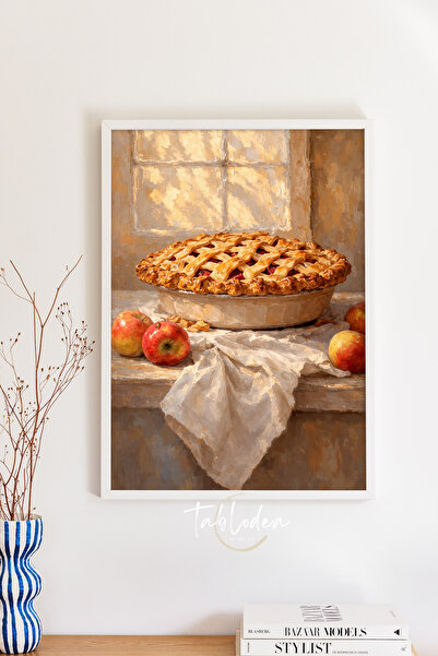 tablodea Vintage slika kuhinje sa jabučnom pitom TD Pinterest stil uljane sli...