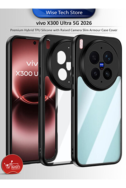 Wtech vivo X300 Ultra 5G 2026 Premium Hybrid TPU Silicone with Raised Camera ...