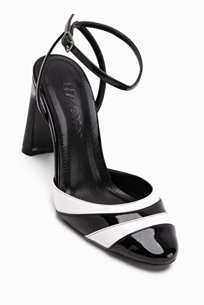 Limoya Elira Black Ankle Strap Women's Heeled Shoes