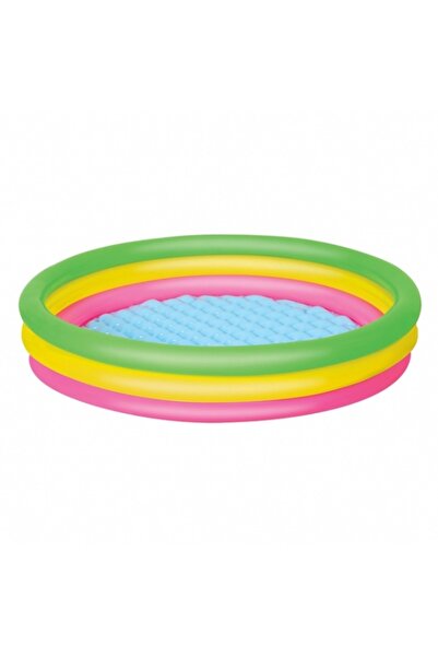 UZUNKAYA HOME Bestway 3 Ring Round Patterned Pool