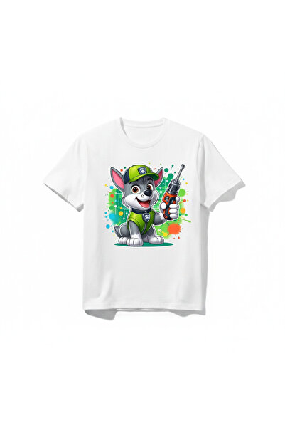 URBANTRENDSTORE Paw Patrol unisex devojčica biciklistička majica sa okruglim ...