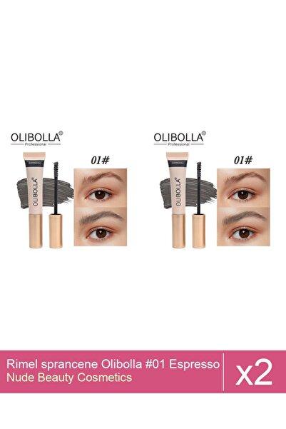 Makeup Set 2x Rimel sprancene Olibolla #01 Espresso