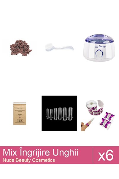 Makeup Set Mix 6 produse Ingrijire Unghii: Incalzitor ProWax, Pungi steriliza...