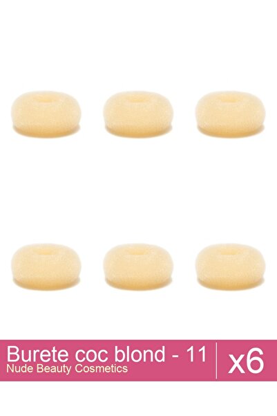 Makeup Set 6x Burete coc blond - 11 cm diametru