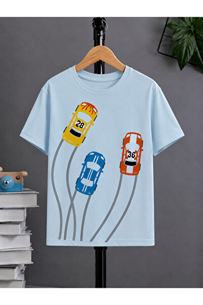 VODEXA Μπλουζάκι Unisex Oversize με στάμπα THREE CARS, 100% βαμβακερό, άνετη ...
